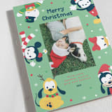 "Disney's Happy Mickey & Friends" - Holiday Cards in Holly by peetie design - Detail