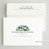 "Disney's Happy Mickey & Friends" - Holiday Cards in Holly by peetie design - FREE Recipient Addressing