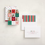 "Vibrant Disney Mickey" - Holiday Cards in Cranberry by Ellen Schlegelmilch - Assembled