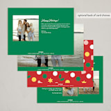 "Disney's Mickey & Minnie Gift Box" - Holiday Cards in Wreath by Becky Nimoy - Back of Card Options