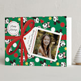 "Disney's Mickey & Minnie Gift Box" - Holiday Cards in Wreath by Becky Nimoy - Folded Card