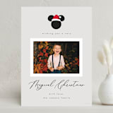 "Simple Disney Mickey" - Holiday Cards in Fog by AK Graphics - Front