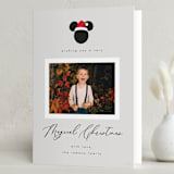 "Simple Disney Mickey" - Holiday Cards in Fog by AK Graphics - Folded Card