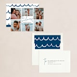 "Family Gallery" - Holiday Cards in Navy by Shirley Lin Schneider - Assembled