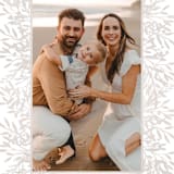 "FRILLS" - Holiday Cards in Taupe by Melanie Kosuge - Detail