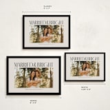 "Married & Bright" - Holiday Cards in Ink by Ekko Studio - Formats Available