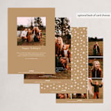 "Modern Grid" - Holiday Cards in Gingerbread by Bethan - Back of Card Options