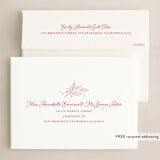 "Very Merry Christmas To You" - Holiday Cards in Cranberry by Kristen Smith - FREE Recipient Addressing