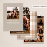 "Snapshots" - Holiday Cards in Cozy by Erin German - Back of Card Options