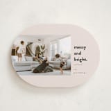 "Messy & Bright" - Holiday Cards in Blush by Iveta Angelova - Front