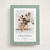 "Mini Cabana Stripes" - Holiday Cards in Pine by Erika Firm - Front
