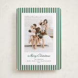 "Mini Cabana Stripes" - Holiday Cards in Pine by Erika Firm - Front