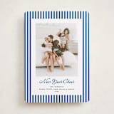 "Mini Cabana Stripes" - Holiday Cards in Ocean by Erika Firm - Front