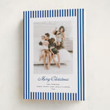 "Mini Cabana Stripes" - Holiday Cards in Ocean by Erika Firm - Folded Card
