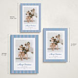 "Mini Cabana Stripes" - Holiday Cards in Ocean by Erika Firm - Formats Available