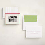 "Framed in Stripes" - Holiday Cards in Holly by Poised Avenue - Assembled