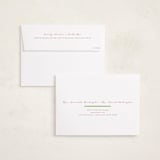 "Framed in Stripes" - Holiday Cards in Holly by Poised Avenue - FREE Recipient Addressing