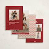 "Bold" - Holiday Cards in Candied Apple by JeAnna Casper - Back of Card Options