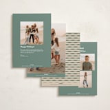 "Bold" - Holiday Cards in Sage by JeAnna Casper - Back of Card Options