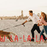 "Paw La La" - Holiday Cards in Santa's Hat by Erica Krystek - Detail