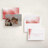 "Merry Hand Lettered Script" - Holiday Cards in Rouge by Becky Nimoy - Assembled