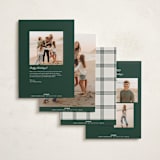 "refined bliss" - Holiday Cards in Evergreen by Carolyn Nicks - Back of Card Options