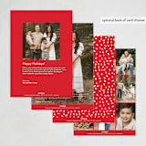 "Hit Different" - Holiday Cards in Santa Suit by J. Dario Design Co. - Back of Card Options