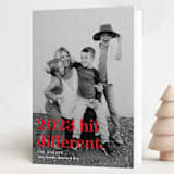 "Hit Different" - Holiday Cards in Santa Suit by J. Dario Design Co. - Folded Card