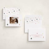 "Cross Stitch Christmas" - Holiday Cards in Snow by Studio Suku - Assembled