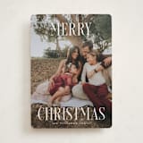 "Christmas" - Holiday Cards in Snow by Rebecca Durflinger - Front