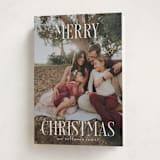 "Christmas" - Holiday Cards in Snow by Rebecca Durflinger - Folded Card