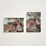 "Christmas" - Holiday Cards in Snow by Rebecca Durflinger - Photo Orientation Options