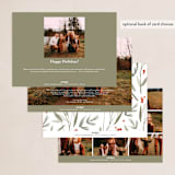 "Wisps" - Holiday Cards in Snow by Robert and Stella - Back of Card Options