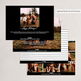 "Sweet Five" - Holiday Cards in Coal by Emily Betts - Back of Card Options