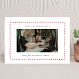 "Stripe Frame" - Holiday Cards in Vanilla by JeAnna Casper - Front