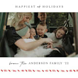"Stripe Frame" - Holiday Cards in Vanilla by JeAnna Casper - Detail