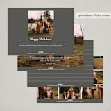 "Two Torn" - Holiday Cards in Stone by Brianne Larsen - Back of Card