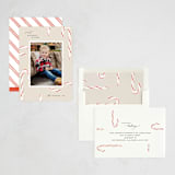 "candy cane crop" - Holiday Cards in Sugar Cookie by Susan Zinader - Assembled