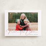 "Joyeux Noel" - Holiday Cards in Pomegranate by Benita Crandall - Front