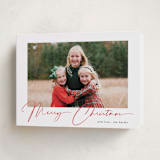 "Joyeux Noel" - Holiday Cards in Pomegranate by Benita Crandall - Folded Card