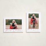 "Joyeux Noel" - Holiday Cards in Pomegranate by Benita Crandall - Photo Orientation Options