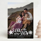 "Sand and Snow" - Holiday Cards in Shaved Ice by Ali Means - Front