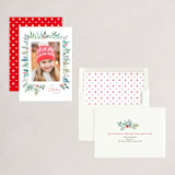 "snowy frame" - Holiday Cards in Berry by Jana Volfova - Assembled