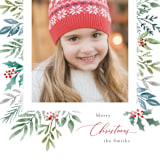 "snowy frame" - Holiday Cards in Berry by Jana Volfova - Detail