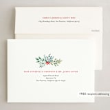 "snowy frame" - Holiday Cards in Berry by Jana Volfova - FREE Recipient Addressing