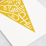 "Sweetie Pie" - Single Greeting Cards in Wheat by Snow and Ivy - Close-Up