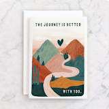 "On This Journey" - Single Greeting Cards in Earthy by Angel Walker - Front
