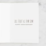 "Dim Sum" - Single Greeting Cards in Mint by Annie Holmquist - Interior