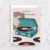 "You make my world go round" - Single Greeting Cards in Blush by Ana Peake - Front