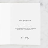 "Love Note" - Single Greeting Cards in Ink by Robin Ott - Customizable Interior Example